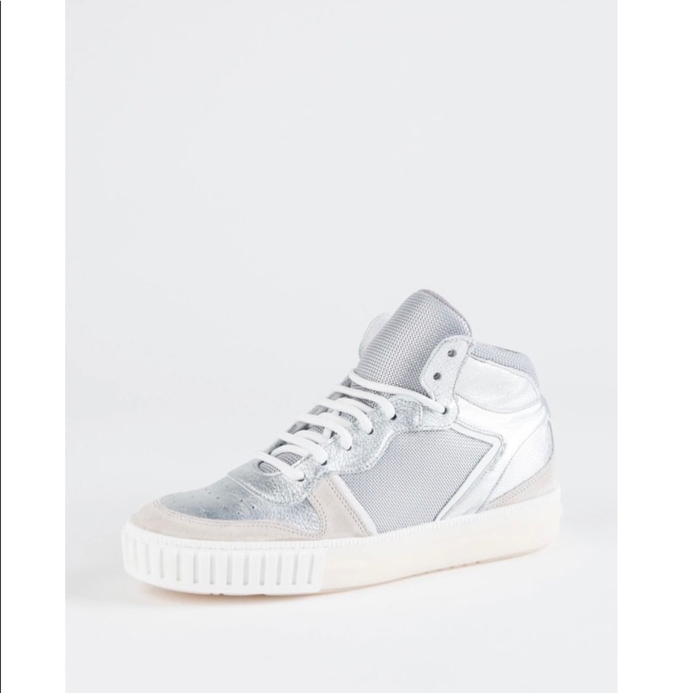 L’idea by Lori metallic hi-top sneakers